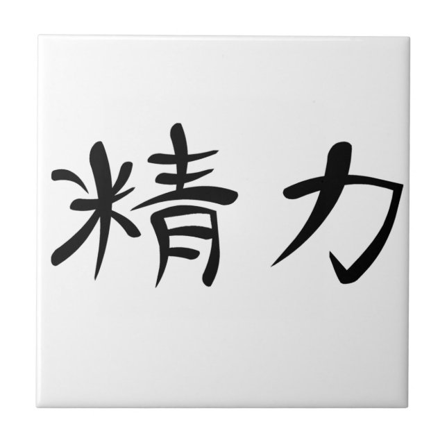 Kanji japonês para a energia (Frente)
