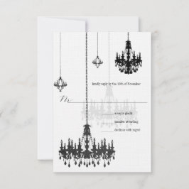 Kanji por Amor 7 Chandeliers Negros RSVP