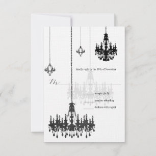 Kanji por Amor 7 Chandeliers Negros RSVP