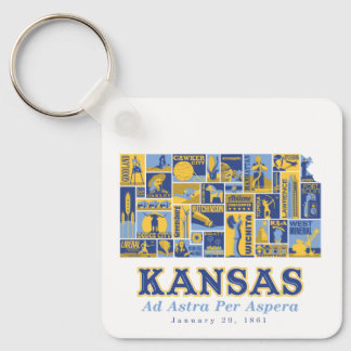 Kansas: Ad Astra Per Aspera - Chaveiro