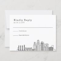 Kansas City Wedding | RSVP Skyline Estilizado