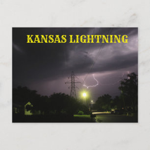 Kansas Lightning sobre o Cartão de Posto de Hutchi
