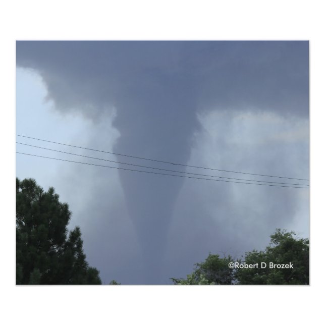 Kansas Tornado Foto Alargamento (Frente)