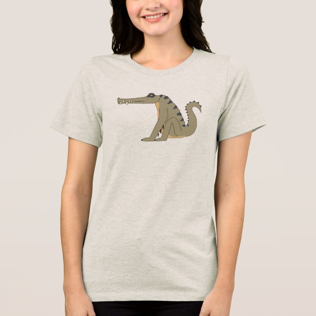 Kaprosuchus Dinosaur Adult Shirt (Frente)