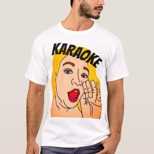 Karaoke chamando a camiseta