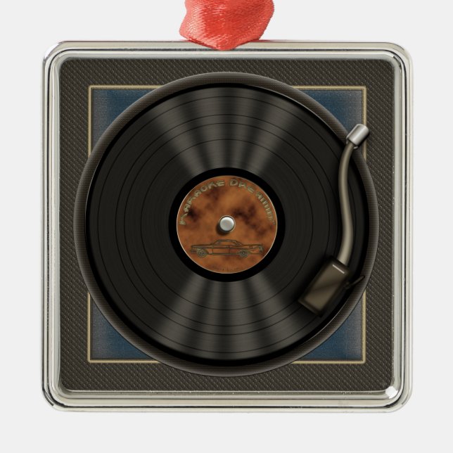 Karaoke que sonha o ornamento do registro de vinil (Frente)