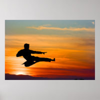 Karate chuta no nascer do sol, poster