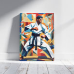 Karate Cubism Canvas Print<br><div class="desc">A Impressão de tela de cubismo do Karate é totalmente personalizável e exclusiva para pendurar em casa e no escritório. Projetado por Norman.R.</div>
