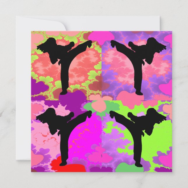 Karate Festa de aniversario de meninas (Frente)