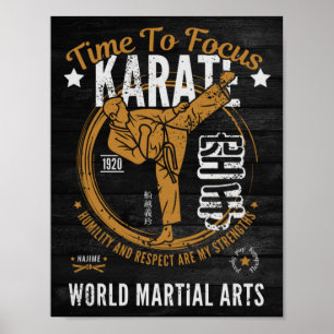 Karate Poster - Hora de focalizar