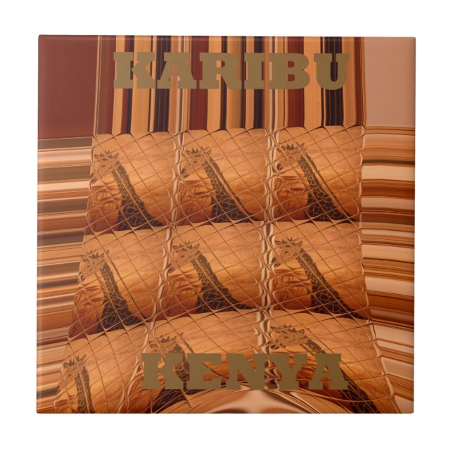 Karibu Giraffe Hakuna Matata Chic Art Col (Frente)