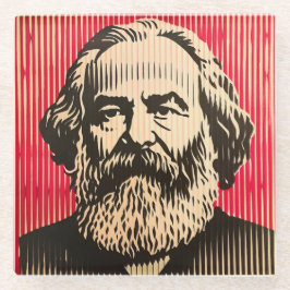 Karl Marx in BAUHAUS optical illusion style