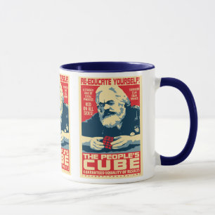 Karl Marx - o cubo do pessoa: Caneca de OHP