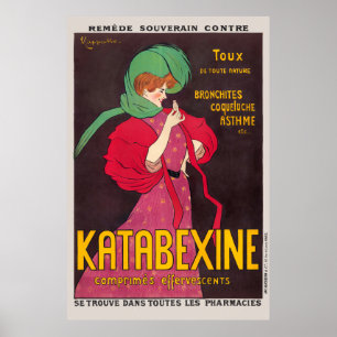 Katabexine Remedy França Poster vintage 1903