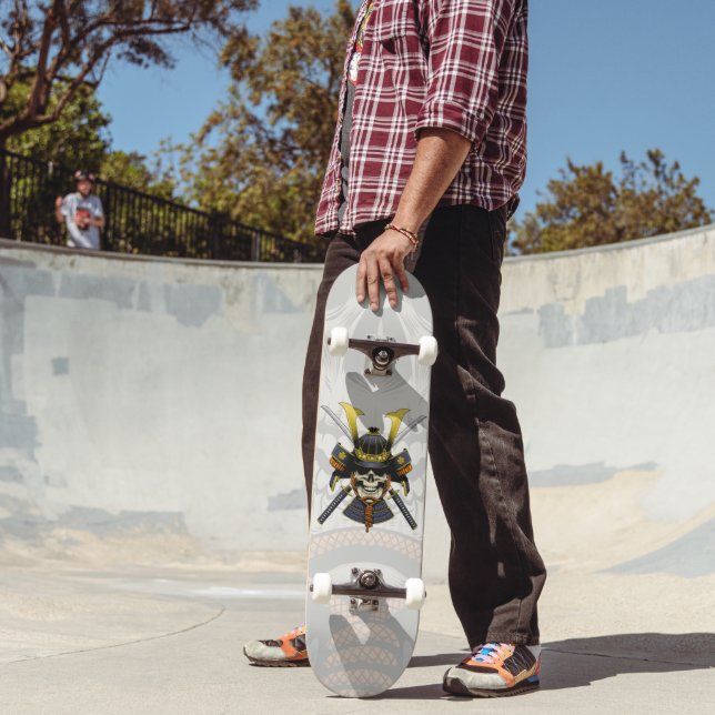 Katana de Samurai Caveira Japonesa Skateboard (Ao ar livre 2)
