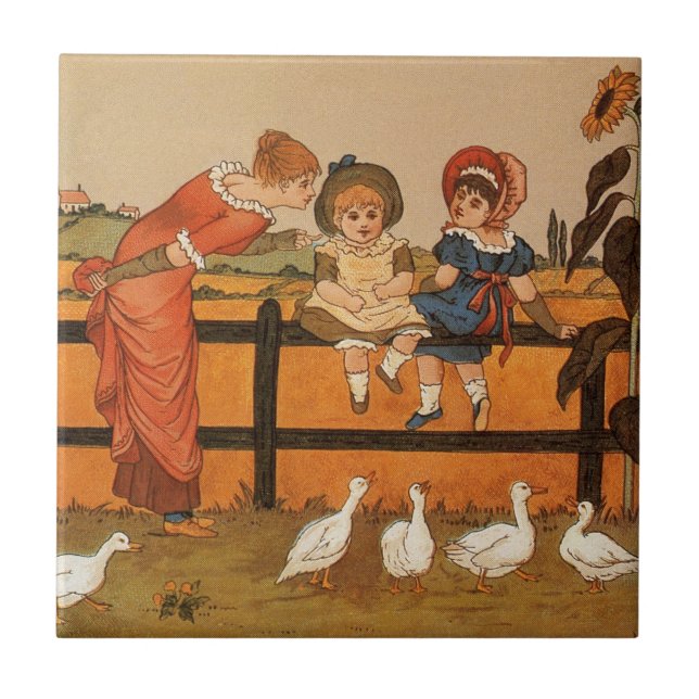 Kate Greenaway, patos das crianças da mulher do (Frente)