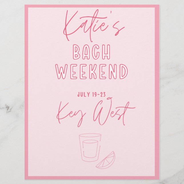 Katie's Bach Weekend Events (Frente)