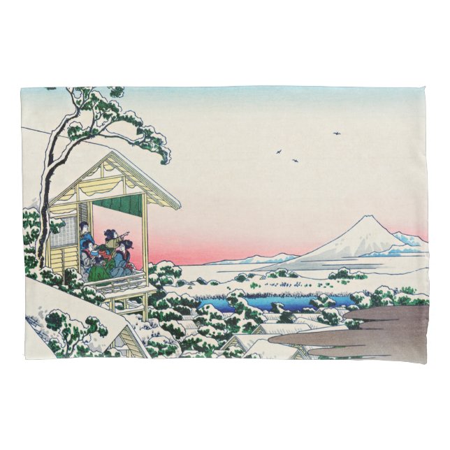 Katsushika Hokusai - Casa de chá em Koishikawa (Frente)