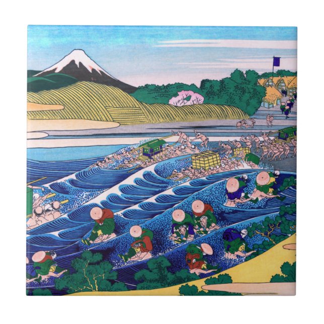 Katsushika Hokusai - Fuji do Kanaya no Tokaido (Frente)