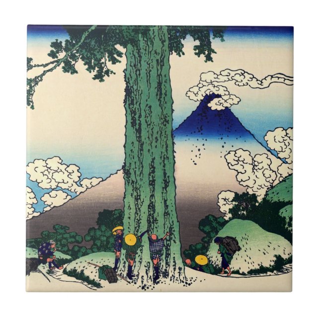 Katsushika Hokusai - Passagem de Mishima na provín (Frente)