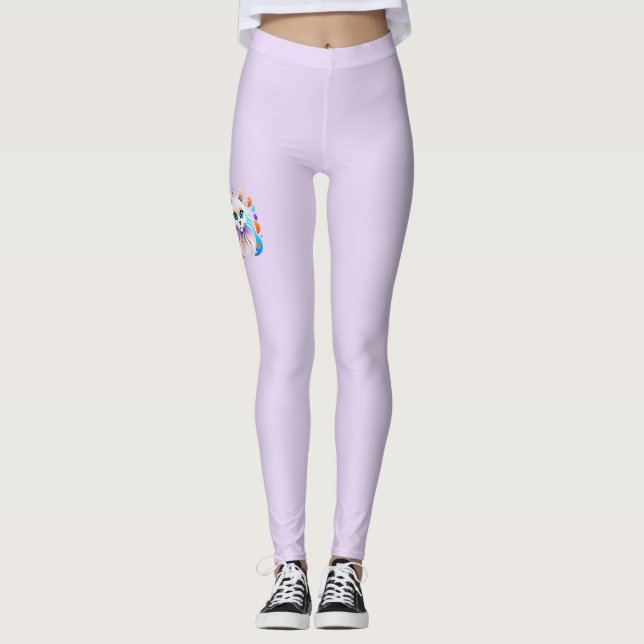 Katzen Grafik Leggings (Frente)