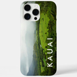 Kauai, cena de paisagem Colinas do Havaí com texto