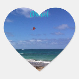 Kauai coração Aloha adesivo