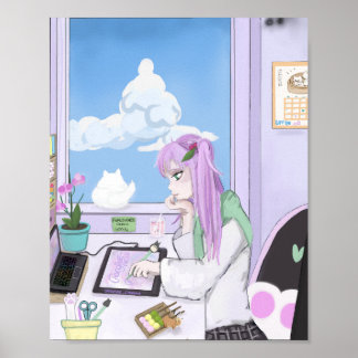 Kawaii Art Poster - Impressão - por Nephele