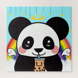 Kawaii Boba Panda Bear Quebra-cabeça