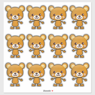 Kawaii Brown Bear_GC - Adesivo