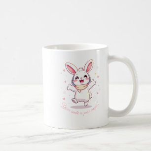 Kawaii Bunny Mug - Xícara de Café de Coelho do Pas