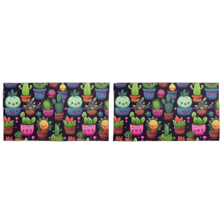Kawaii Cactus Pillowcases
