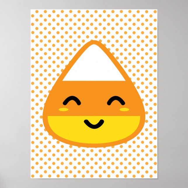 Kawaii Candy Corn Poster (Frente)