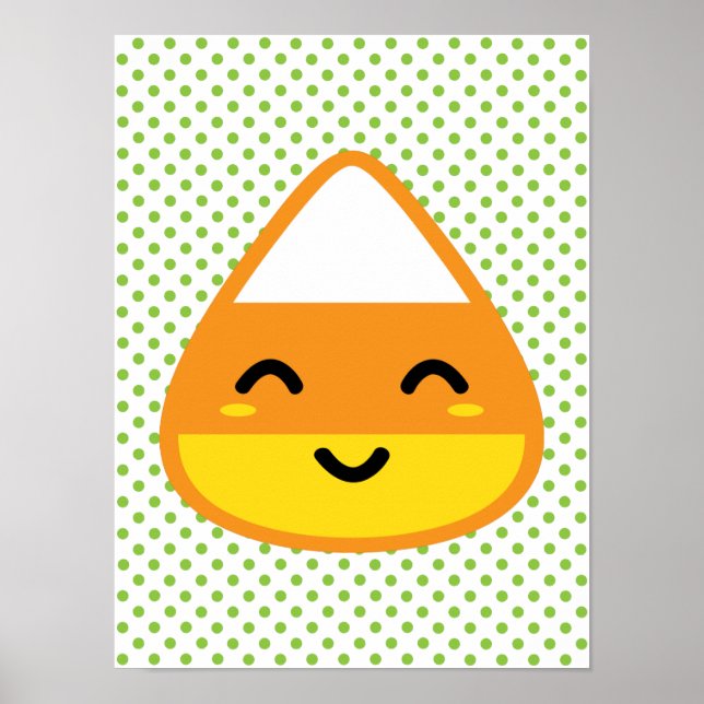 Kawaii Candy Corn Poster (Frente)