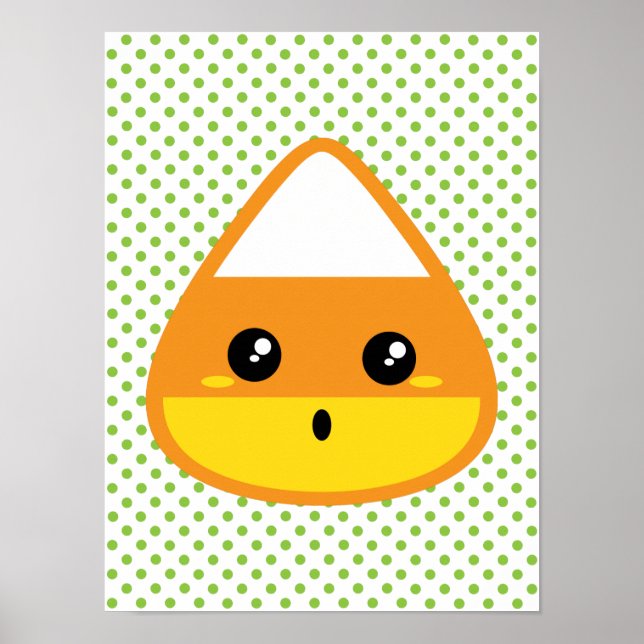 Kawaii Candy Corn Poster (Frente)