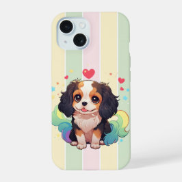 Kawaii Cavalier King Charles Pastel Rainbow Tail