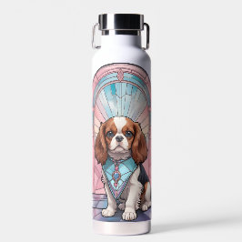 Kawaii Cavalier King Charles Pastel StainGlass