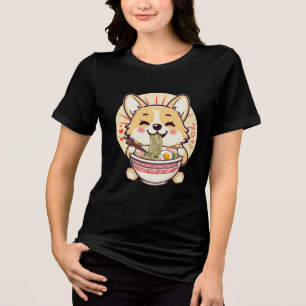 Kawaii Corgi Eating Ramen - Comida de Cachorro de 
