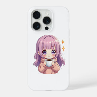 Kawaii Cozy Coffee Girl – Pastel Aesthetic sticker