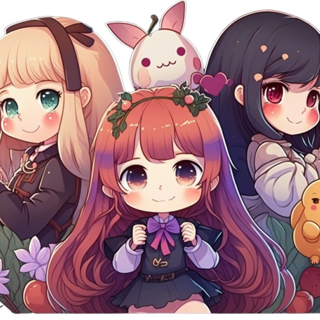 Kawaii Cuties: Adorável Camisa Anime para Crianças (Criador carregado)