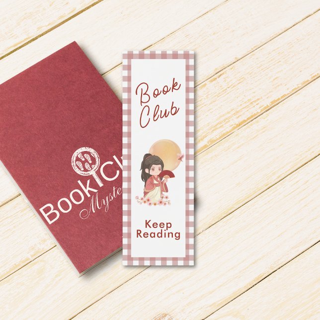 Kawaii de volta ao livro escolar Bookmark (Back to School Book Club Keep Reading Bookmark)