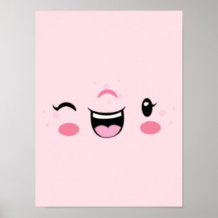 Kawaii Face Poster