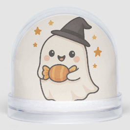 Kawaii Ghost com o Halloween Candy