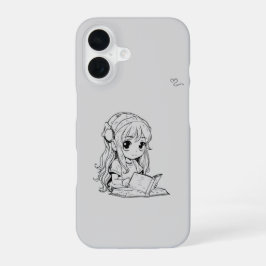 Kawaii Girl iPhone 16 Protective Case – Cute Anime