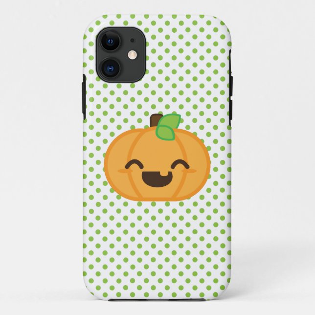 Kawaii Jack O Lanern Pumpkin capas de iphone (Verso)