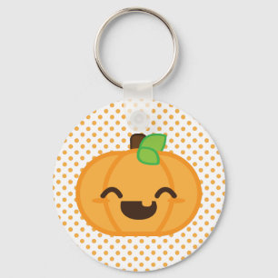 Kawaii Jack O Lantern Pumpkin Chaveiro