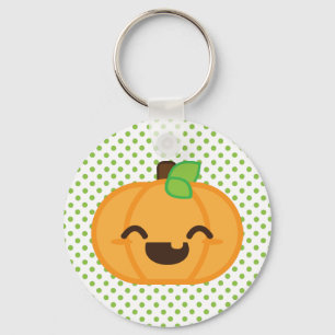 Kawaii Jack O Lantern Pumpkin Chaveiro