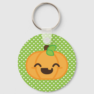Kawaii Jack O Lantern Pumpkin Chaveiro