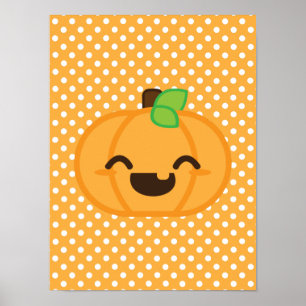 Kawaii Jack O Lanterna Poster