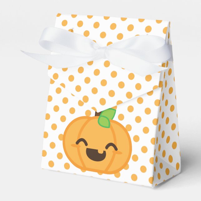 Kawaii Jack O Lanterna Pumpkin Caixa de Presente (Frente)